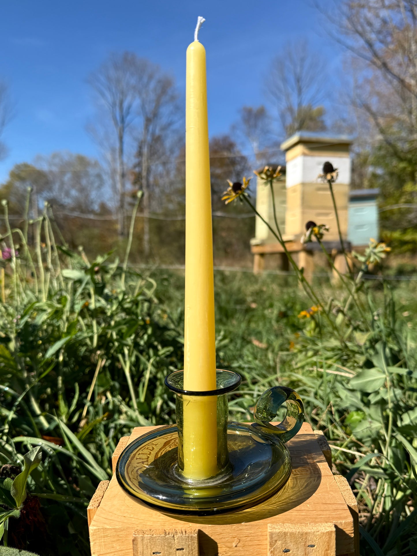 Pure Beeswax Candle (Taper)
