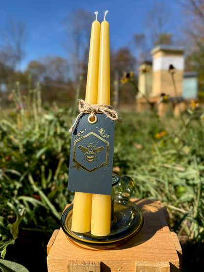 Pure Beeswax Candle (Taper)