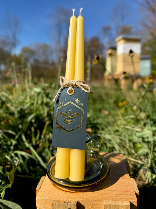 Pure Beeswax Candle (Taper)